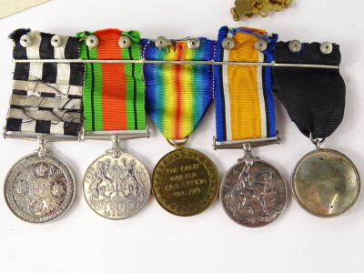 A collection of decorations and memorabilia relating to Private JW Marston of the Royal Army Medical Corps, number 21857, to include a First World War medal group comprising The Most Venerable Order of the Hospital of Saint John of Jerusalem, the 1914-18 - 2