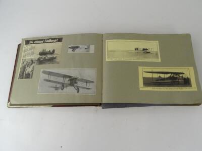Three albums relating to aviation, one relating to the Blackburn Aircraft Company, containing photographs, cuttings etc and two further albums of cuttings (3) - 10