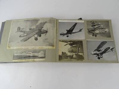 Three albums relating to aviation, one relating to the Blackburn Aircraft Company, containing photographs, cuttings etc and two further albums of cuttings (3) - 14