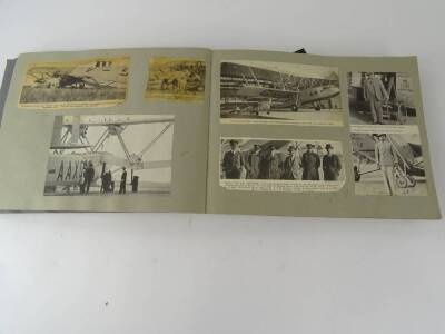 Three albums relating to aviation, one relating to the Blackburn Aircraft Company, containing photographs, cuttings etc and two further albums of cuttings (3) - 16