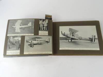 Three albums relating to aviation, one relating to the Blackburn Aircraft Company, containing photographs, cuttings etc and two further albums of cuttings (3) - 25