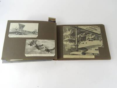 Three albums relating to aviation, one relating to the Blackburn Aircraft Company, containing photographs, cuttings etc and two further albums of cuttings (3) - 27