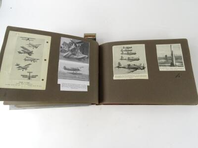 Three albums relating to aviation, one relating to the Blackburn Aircraft Company, containing photographs, cuttings etc and two further albums of cuttings (3) - 33