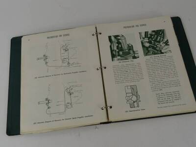 A Pratt & Whitney Wasp Engines Maintenance Manual, printed 1949, 1954 edition, mock leather bound. - 3