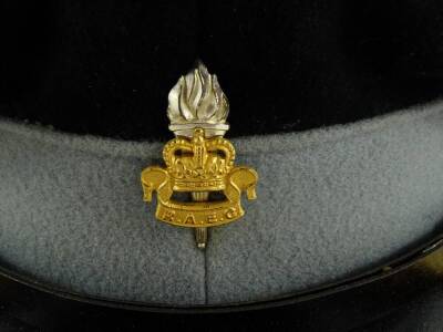 An RAEC peak cap, with braided peak, boxed, by Herbert Johnson of London, delivered to Captain O J Massey, 27 Park Road, Mexborough, Yorkshire, 1969. - 4