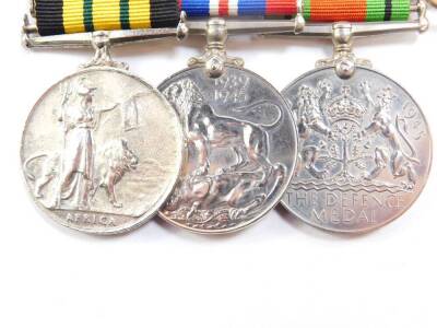 A set of late issued medals, similarly bearing marks to Mr D F Hartnoll-Hall RAF, issued circa 1995-96, comprising 1939-45 Star, Africa Star, Italy Star, Defence and War medals, together with the Africa General Service medal with Kenya clasp. Auctioneer' - 4