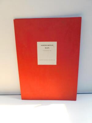 A folio of Southampton maps, from Elizabethan times, folio, in a red slip case, published by Southampton Corporation 1964. - 5