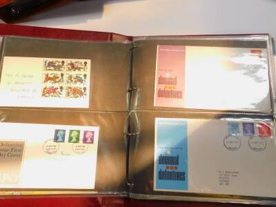 Philately: Royal Mail First Day Covers, 1954 onwards, including covers for the World Cup 1966, 25th Anniversary Of The Battle Of Britain, and The Death of Sir Winston Churchill, together with Jersey First Day Covers in five albums, together with an empty - 3