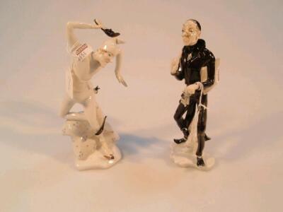 Two Karl Ens comical porcelain figures