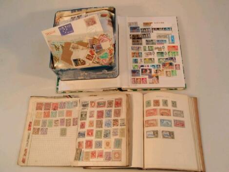 A quantity of stamps including stock album