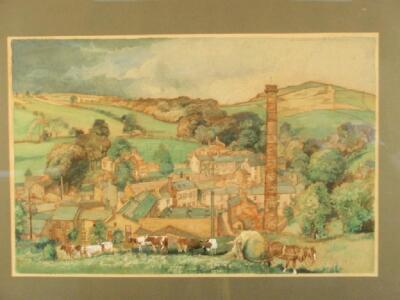 M. Chamberlain (20thC). A watercolour drawing of Lothers Dale - 2