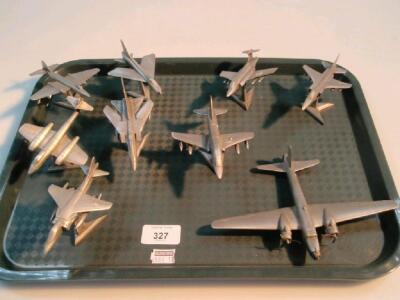 Nine Hampshire pewter models of aircraft - 2