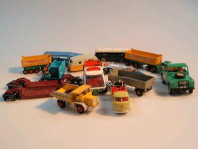 A quantity of Dinky and Corgi die cast vehicles