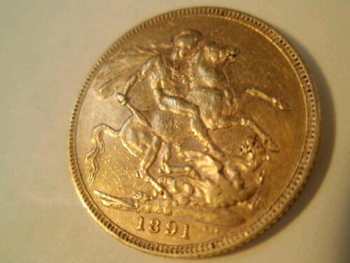 A Victorian gold sovereign