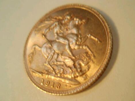 A full sovereign 1913