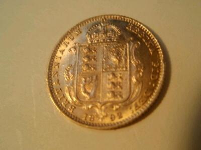 A half sovereign 1892