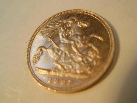 A half sovereign 1897