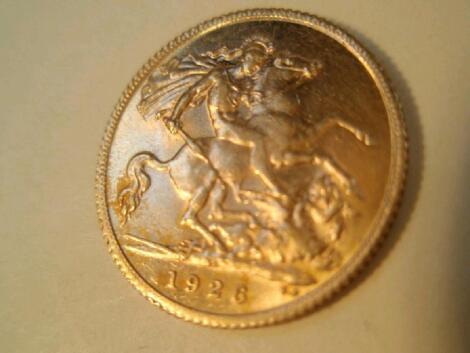 A half sovereign 1926