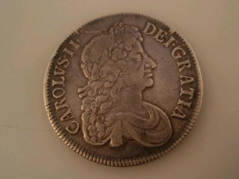 A Charles II silver crown 1673 - nice grade (nearly VF)