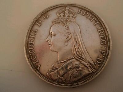 A Victoria silver crown 1887 - high grade (EF or better)