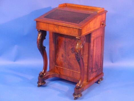 A Victorian mahogany Davenport desk