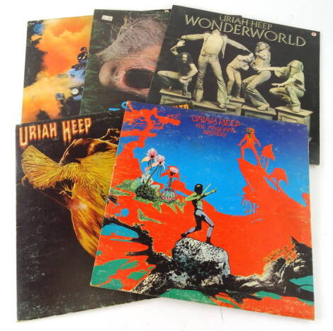 Various records. Uriah Heep, ...Very Eavy, Bronze Ilps-9142 Stereo P1970, various others, Wonderworld, Return to Fantasy, The Magicians Birthday and Salisbury.