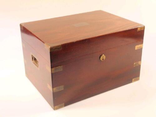 A Benson & Hedges mahogany humidor