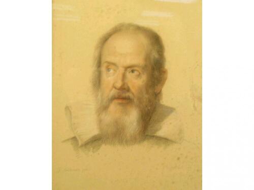 Follower of Guido Sustermans. Portrait of Galileo