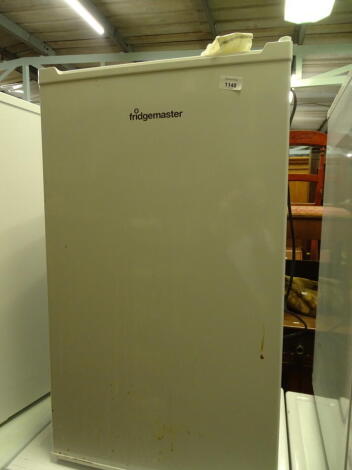 A Fridgemaster fridge, BF5XB, 83cm high, 47cm wide, 42cm deep.