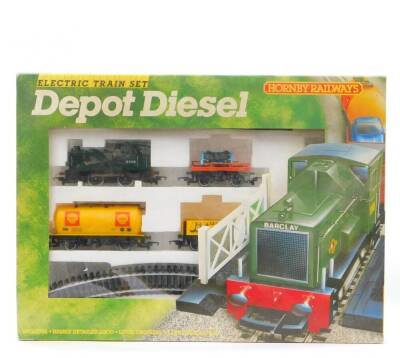 A Hornby Depot Diesel OO-gauge train set, with Class 06 Diesel Shunter D2428, rolling stock, track, etc, R700, boxed.