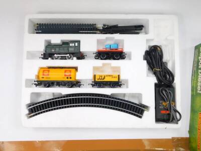 A Hornby Depot Diesel OO-gauge train set, with Class 06 Diesel Shunter D2428, rolling stock, track, etc, R700, boxed. - 3