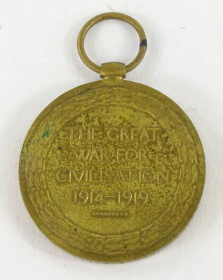 A World War I Civilisation medal, bearing mark Pte ME Haley. - 2