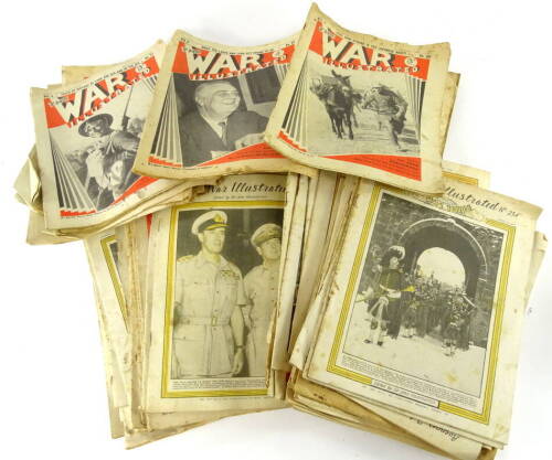 Various War Illustrated magazine, to include January 3rd 1941 No. 70, The War Illustrated No. 216 edited by Sir John Hammerton, various others October 1st 1943, No. 65 November 29th 1940 (a large quantity).