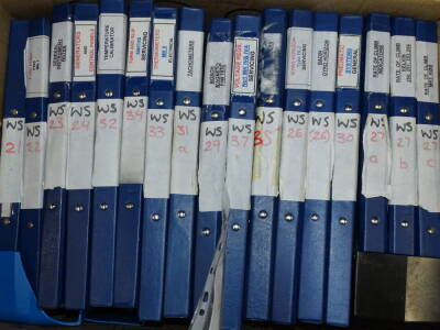 Various ephemera, documents etc., relating to WS21 fuel pump FBS MK1 general instrument notes etc. (a quantity).