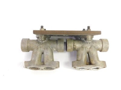 A twin Lotus Su manifold, FWA 3007-1. - 2