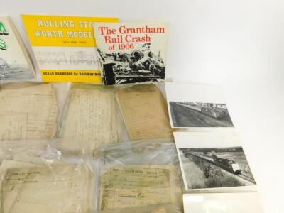 A group of railway ephemera, chiefly relating to Grantham station, including telegrams, delivery notes and goods receipts, together with books and booklets of railway interest. (qty) - 4