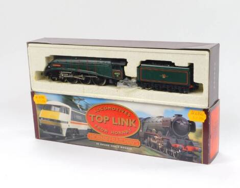 A Hornby OO gauge Top Link train set, Class A4 Wild Swan, BR green livery, 4-6-2, 60021, R286, boxed.