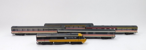 A OO-gauge Intercity locomotive and four coaches, in BR Executive livery, 41097, 42191, 40619 and E10646. (5)