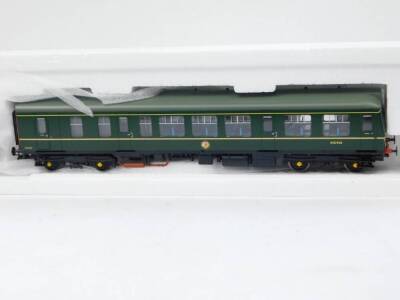 A Bachmann OO gauge Class 108 two coach DMU, BR green livery with speed whiskers, 32-900A, boxed. . - 2