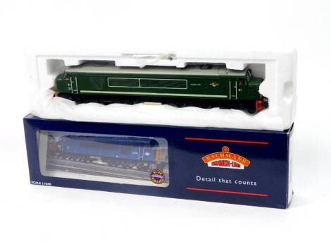 A Bachmann OO-gauge diesel locomotive, Class 44 Diesel D1 Scaffell Pike, BR green livery, 32-650, boxed.