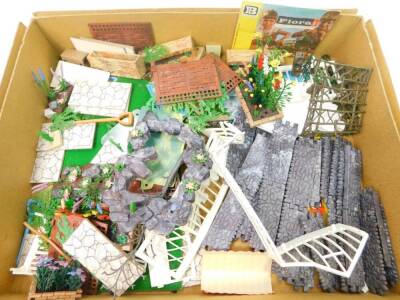 Britains models, miniature garden accessories, etc. (a quantity)