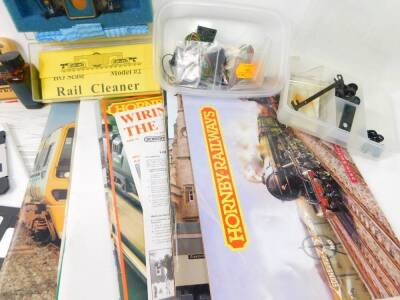 A Peco Lectrics servicing kit PL-71, rail cleaner, modelling materials and spares, catalogues and other printed ephemera. (a quantity) - 3