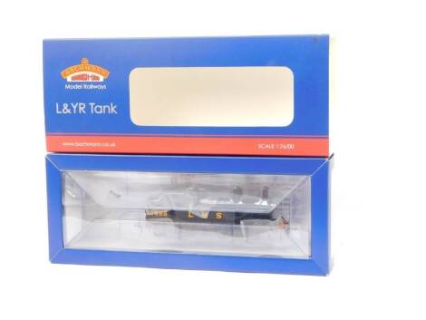 A Bachmann OO-gauge L & YR tank locomotive, 2-4-2, 10695, LMS black livery, 31-165, boxed.