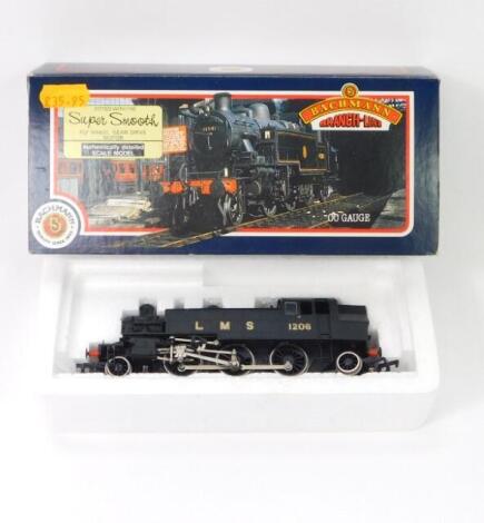 A Bachmann 00 gauge Class 2MT Ivatt locomotive, LMS black livery, 2-6-2T 1206, 31-453, boxed.