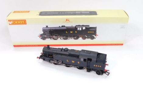 A Hornby OO gauge locomotive, LMS black livery, 2-6-4 T, 2546, R2635, boxed.