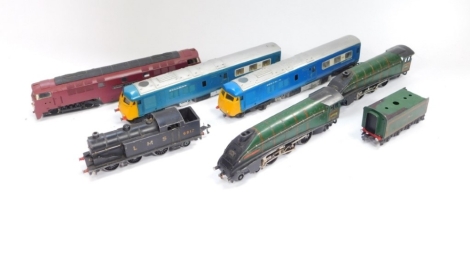 A Hornby OO-gauge locomotive 'Super King', 50016, with associated tender, LMS 6917 locomotive, various others, Western Sovereign electric train, Pullman etc. (a quantity).