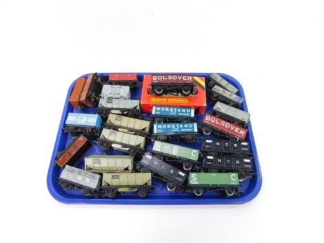 Hornby OO-gauge rolling stock, boxed Bolsover mineral wagon R136, various other advertising wagons, Bolsover North Stand, NCB, Hornby Meccano and others etc. (a quantity).