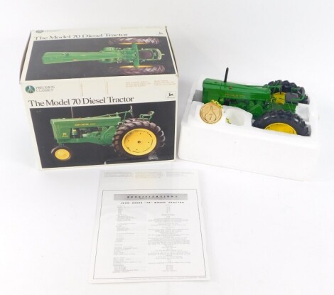 An Ertl Collectibles Precision Classics diecast model of the Model 70 diesel tractor, number 7, scale 1/16, number 5788, boxed.