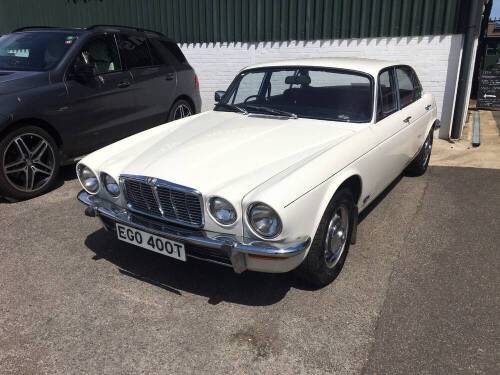 A Jaguar XJ6 4.2 Series 2, Registration EGO 400T, first registered 1978, 4235cc, petrol, white, red velour interior, comprehensive history, V5, historical vehicle status, circa 77,500 miles.