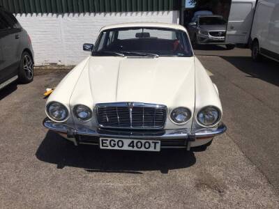 A Jaguar XJ6 4.2 Series 2, Registration EGO 400T, first registered 1978, 4235cc, petrol, white, red velour interior, comprehensive history, V5, historical vehicle status, circa 77,500 miles. - 2